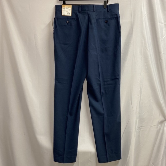 Michael Michael Kors Stretch Flat Front Dress Pants Blue Size 36 x 32 NWT - Picture 4 of 6